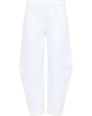 L'Agence Cody Barrel-Leg Jean - White