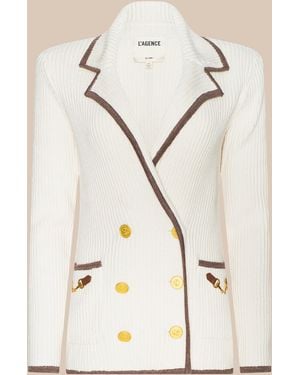 L'Agence Ranch Knit Blazer - Natural