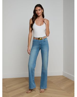 L'Agence Clayton Wide-Leg Jean - Blue