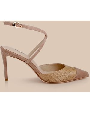 L'Agence Moselle Raffia Pump - Multicolor