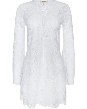 L'Agence Ansley Cover-Up Dress - White