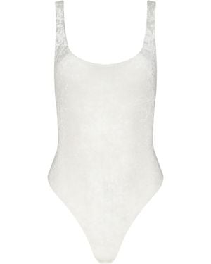 L'Agence 'Agence Kalea Velvet Bodysuit - Natural