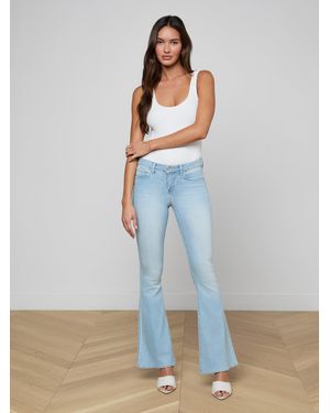 L'Agence Taney Low-Rise Flare Jean - Blue