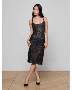 L'Agence Kazuko Vegan Leather Dress - Black