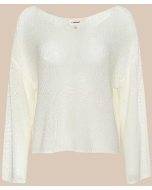 L'Agence Pull En Maille Ethan, Vanille - Bleu