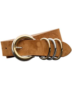 L'Agence Tobar Leather Belt - Brown