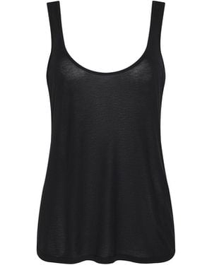L'Agence 'Agence Celia Scoopneck Tank Top - Black