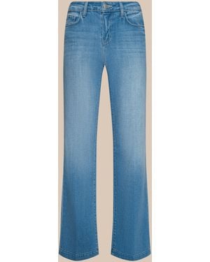 L'Agence Joanne Low-Rise Wide-Leg Jean - Blue
