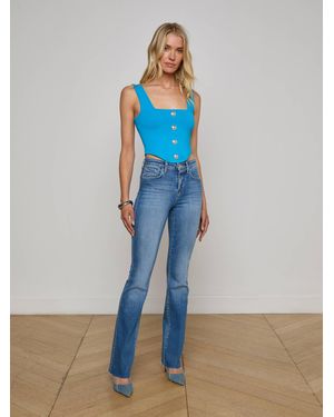 L'Agence Ruth Straight-Leg Jean - Blue
