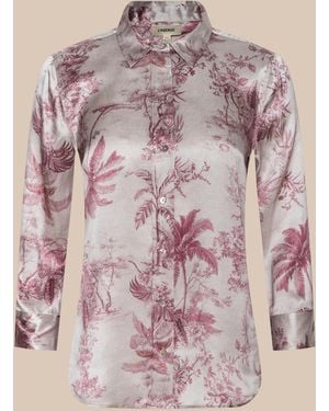 L'Agence 'Agence Dani Silk Blouse Top - Pink