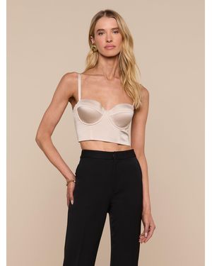 L'Agence Nysa Bustier Top - Black