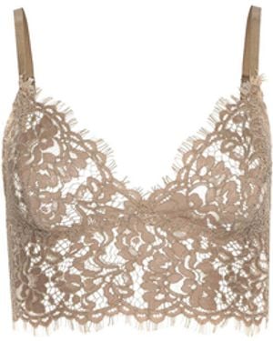 L'Agence Aislin Lace Bralette - Natural