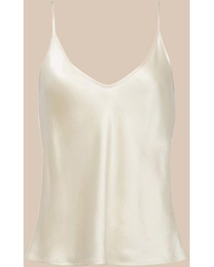 L'Agence Lexi Silk Camisole - White
