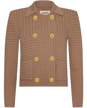 L'Agence Charlie Knit Jacket - Natural