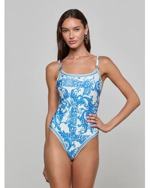 L'Agence Maillot De Bain Une Pièce Remi, Bleu Baroque