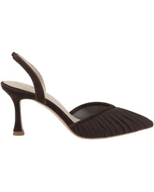 L'Agence Bowery Mesh Slingback Pump - Natural