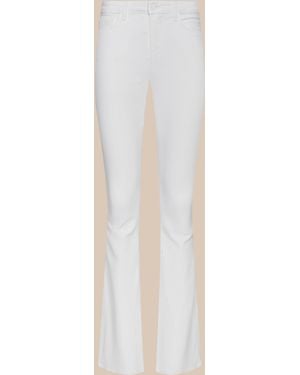 L'Agence Cara Low-Rise Bootcut Jean - White