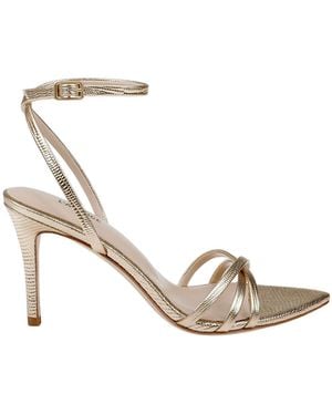 L'Agence Dua Leather Sandal - Metallic