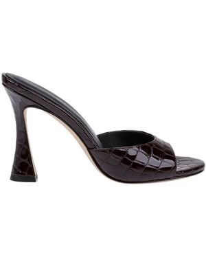L'Agence Avery Leather Open-Toe Mule - Natural