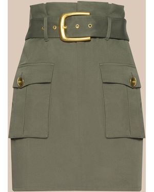 L'Agence Maelis Mini Skirt - Green