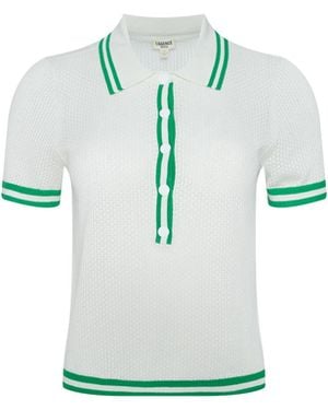 L'Agence Calvin Polo Top - Green