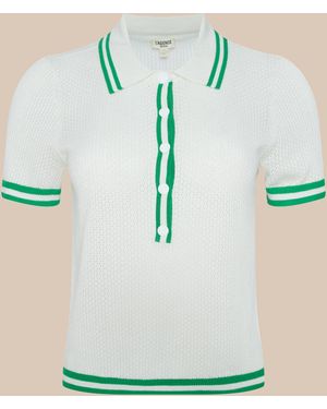 L'Agence Calvin Polo Top - Green
