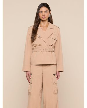 L'Agence Calida Windbreaker Trench - Natural