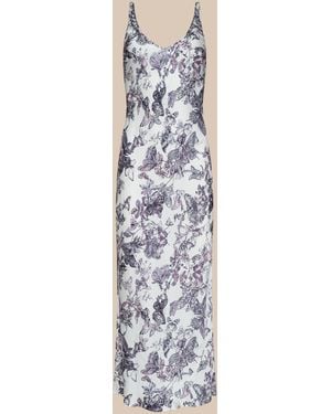 L'Agence 'Agence Akiya Satin Maxi Dress - Natural