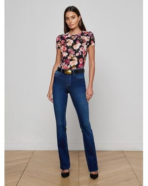L'Agence Ruth Straight-Leg Jean - Blue