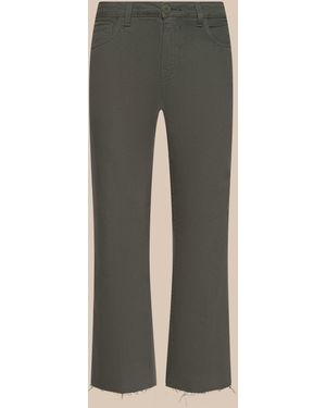 L'Agence Wanda Cropped Wide-Leg Jean - Natural
