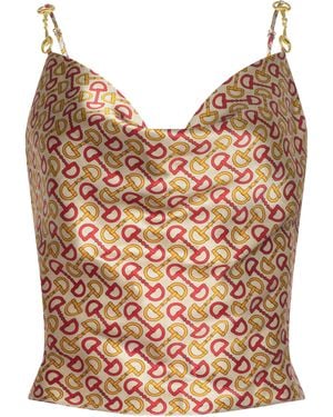 L'Agence Calista Silk Camisole - Blue