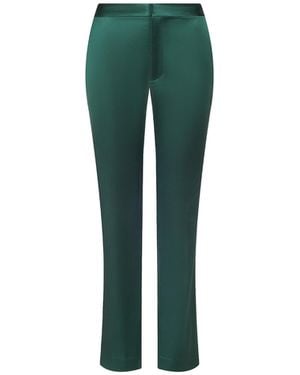 L'Agence Rebel Satin Trouser - Green