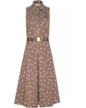 L'Agence Kylo Shirt Dress - Brown