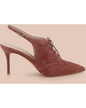 L'Agence Shreya Suede Slingback Pump - Natural