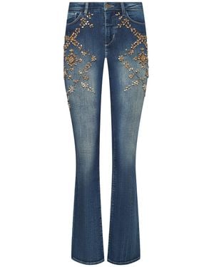 L'Agence Selma Embellished Bootcut Jean - Blue