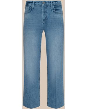 L'Agence Wanda Cropped Wide-Leg Jean - Blue