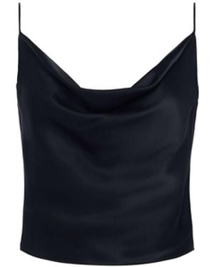 L'Agence Calista Silk Camisole - Black