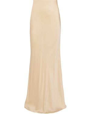 L'Agence Zeta Satin Maxi Skirt - Natural
