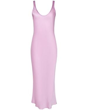 L'Agence Akiya Satin Maxi Dress - Pink
