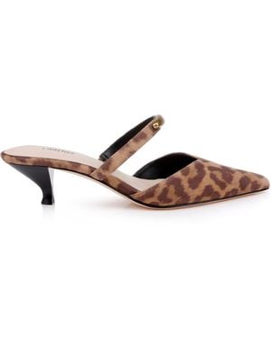 L'Agence Catania Kitten-Heel Pump - White