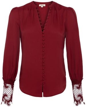 L'Agence Ava Blouse Top - Red
