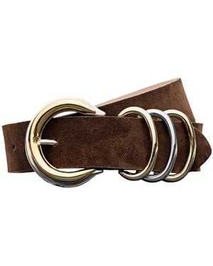 L'Agence 'Agence Tobar Suede Belt - Brown