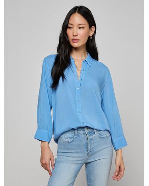 L'Agence 'Agence Marlene Blouse Top - Blue