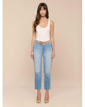 L'Agence Sada Cropped Slim-Leg Jean - Blue