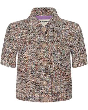 L'Agence Chita Tweed Jacket - Natural