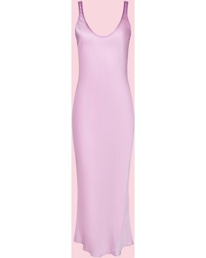 L'Agence Akiya Satin Maxi Dress - Pink
