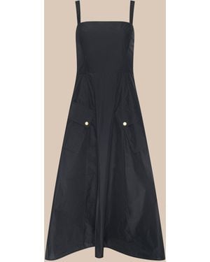 L'Agence Ayela Midi Dress - Blue