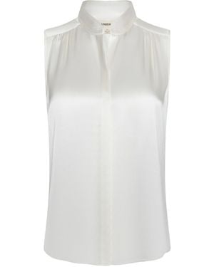 L'Agence 'Agence Phoebe Silk Blouse Top - White