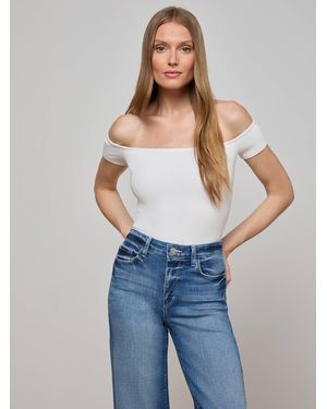 L'Agence Adana Off-The-Shoulder Bodysuit - Blue