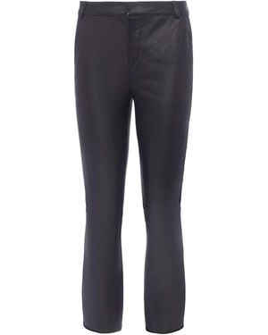 L'Agence Ketra Leather Bootcut Trouser - Black
